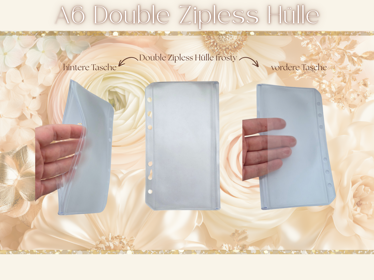 Frosted - A6 Double Zipless Hülle