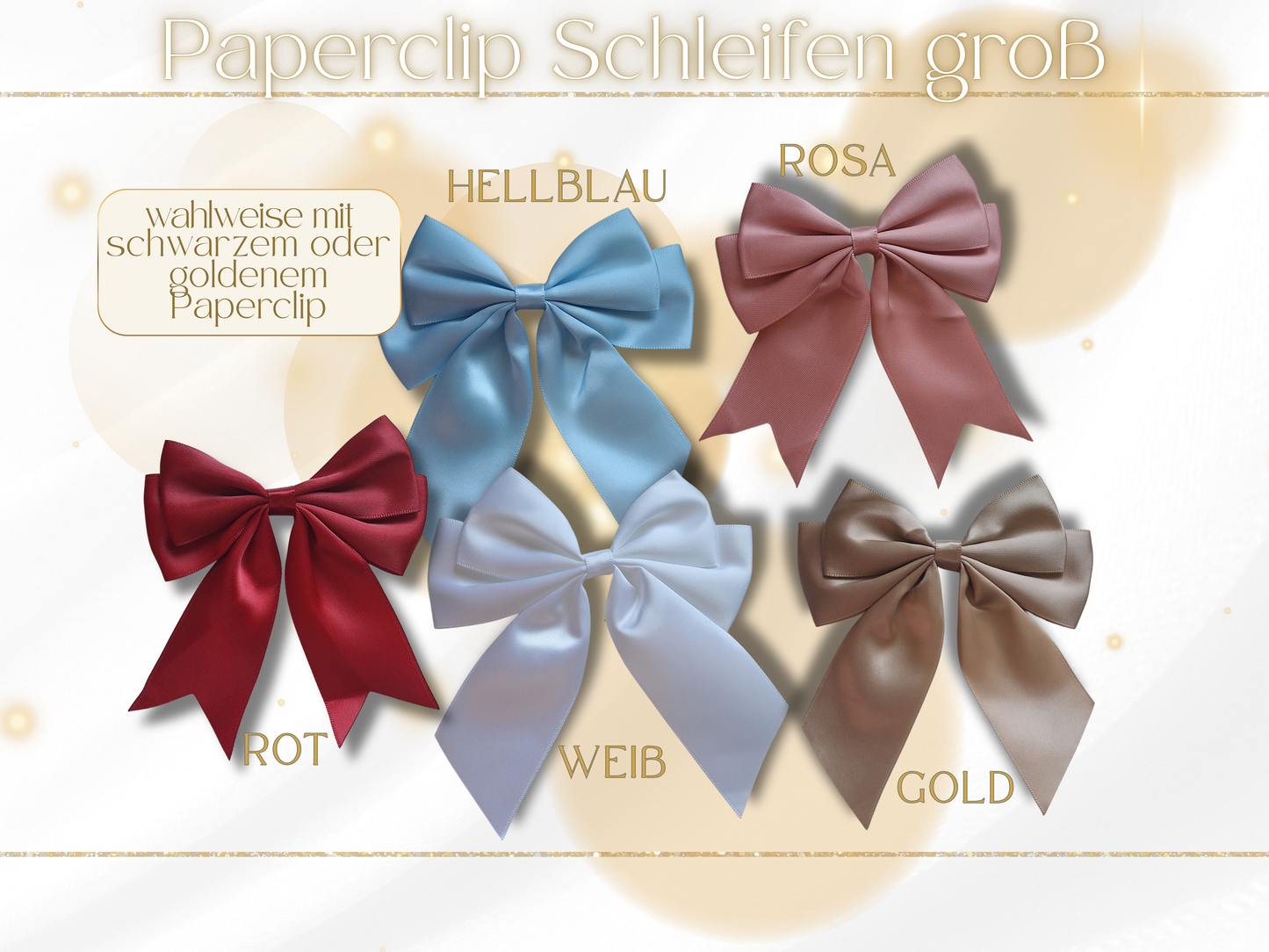 Paperclip Schleife groß