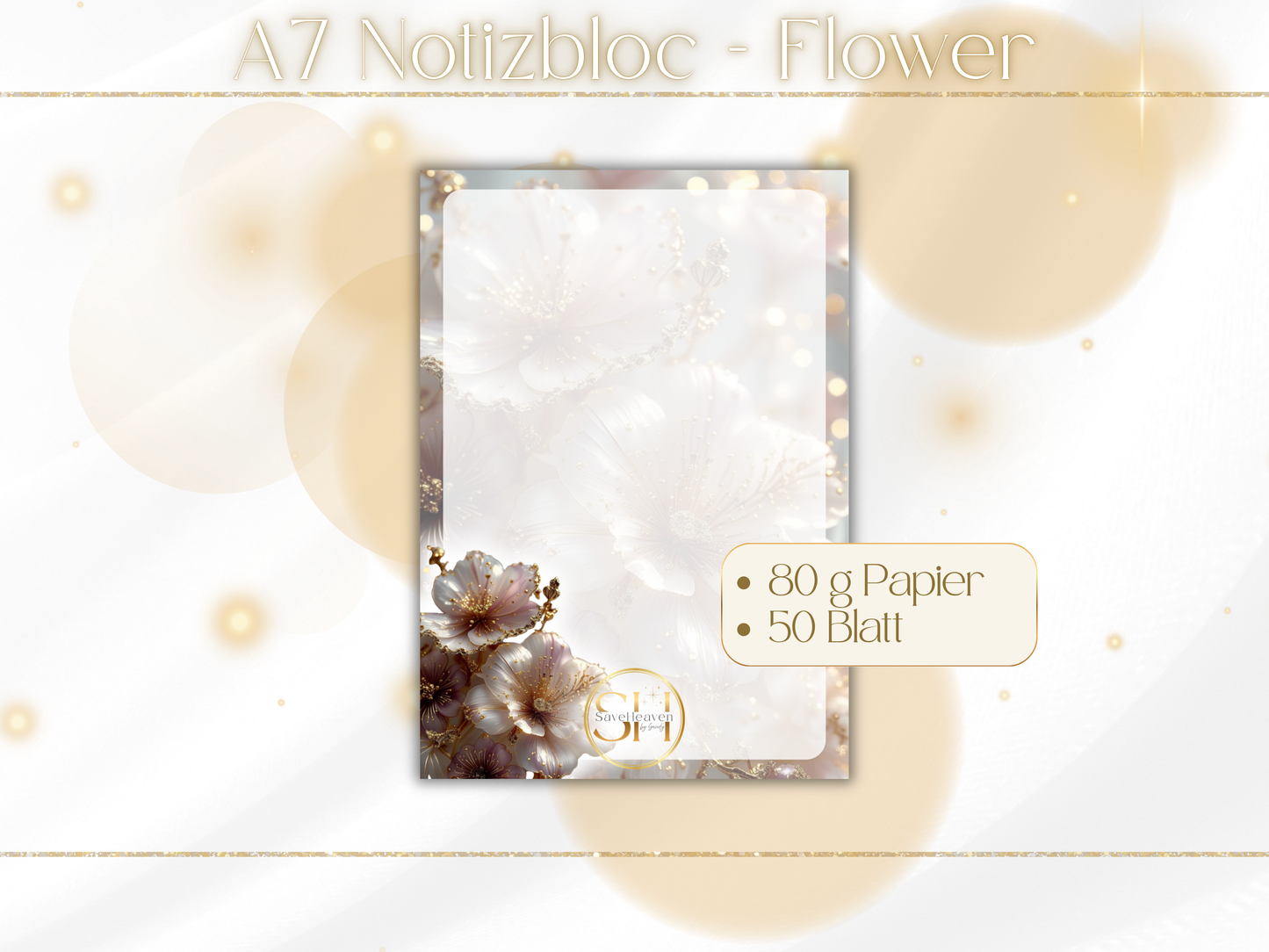 A7 Notizblock - Flower (Goodie ab 25 MBW)