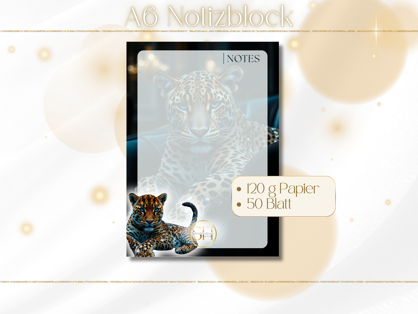 Notizblock Black & Gold Edition